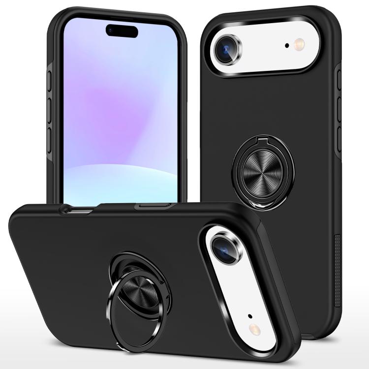 PC + TPU Magnetic Phone Case with Invisible Ring Holder, For iPhone 16 Pro Max, For iPhone 16 Pro, For iPhone 16 Plus