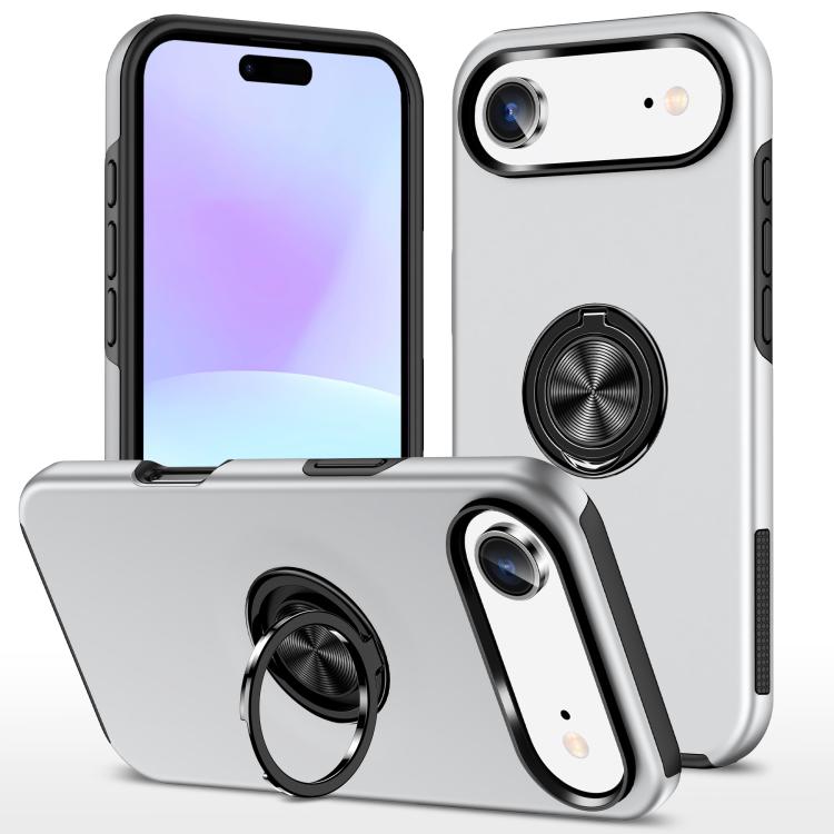 PC + TPU Magnetic Phone Case with Invisible Ring Holder, For iPhone 16 Pro Max, For iPhone 16 Pro, For iPhone 16 Plus
