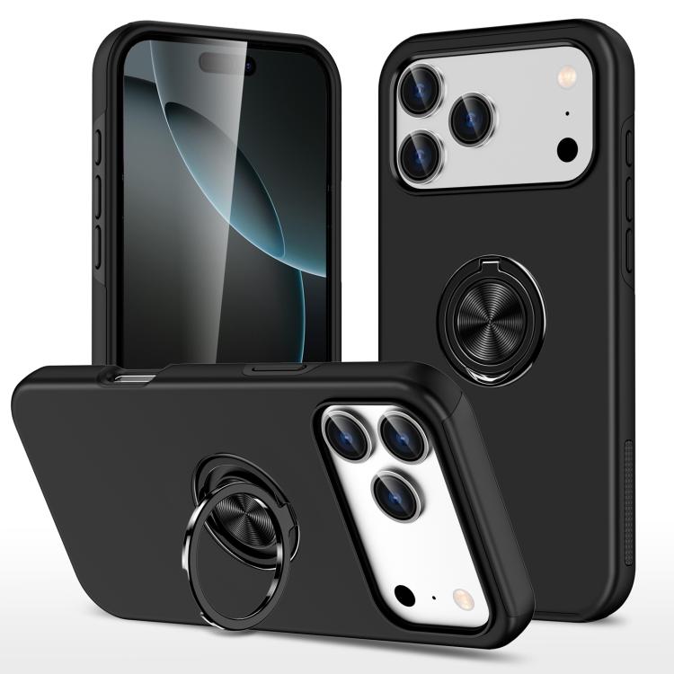 PC + TPU Magnetic Phone Case with Invisible Ring Holder, For iPhone Air, For iPhone 16 Pro Max, For iPhone 16 Pro