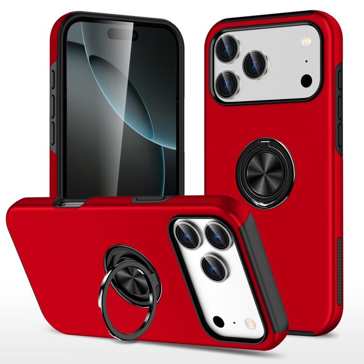 PC + TPU Magnetic Phone Case with Invisible Ring Holder, For iPhone Air, For iPhone 16 Pro Max, For iPhone 16 Pro