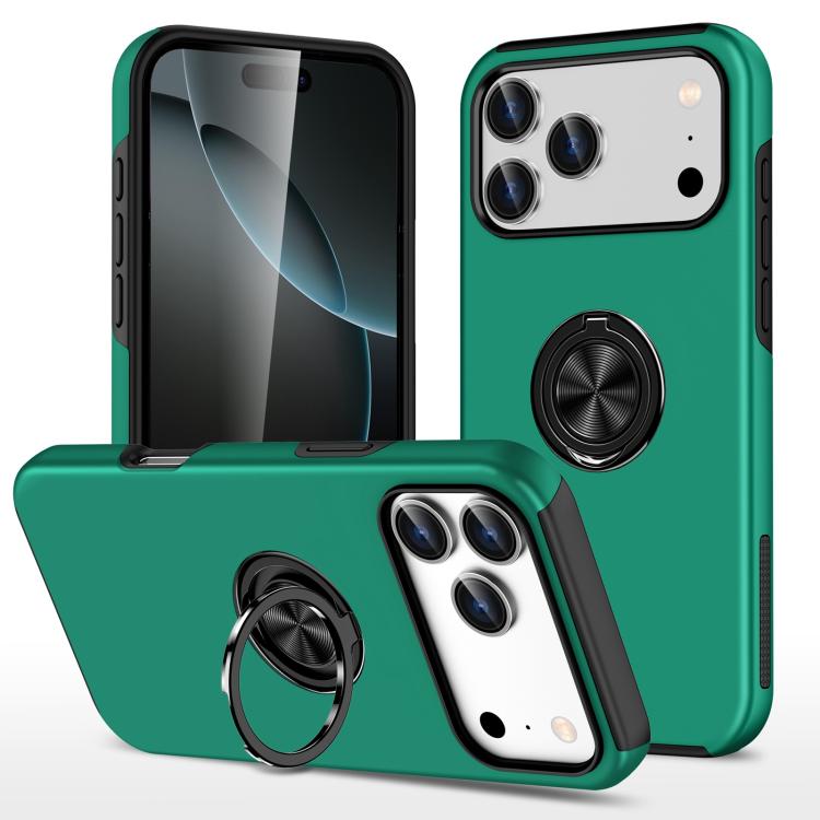 PC + TPU Magnetic Phone Case with Invisible Ring Holder, For iPhone Air, For iPhone 16 Pro Max, For iPhone 16 Pro