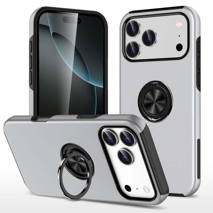 PC + TPU Magnetic Phone Case with Invisible Ring Holder, For iPhone Air, For iPhone 16 Pro Max, For iPhone 16 Pro