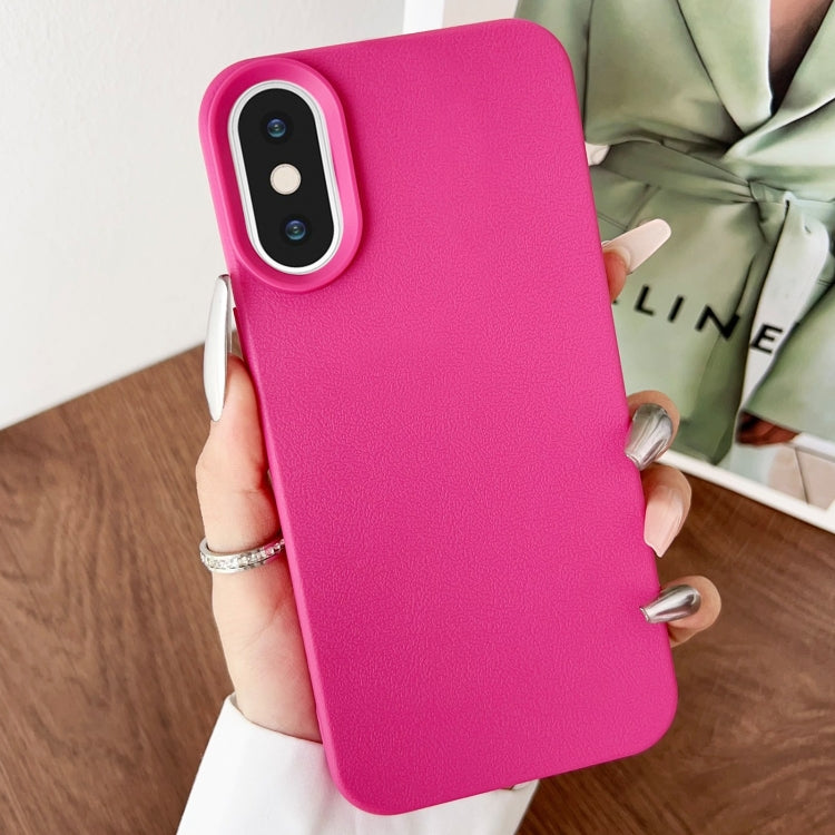 Leather Texture TPU Full Coverage Phone Case, For iPhone X / XS, For iPhone XR, For iPhone XS Max