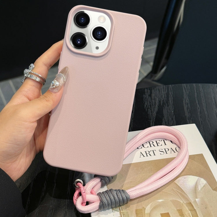 Leather Texture TPU Full Coverage Phone Case with Lanyard, For iPhone 12, For iPhone 12 Pro Max, For iPhone 12 Pro, For iPhone 11 Pro Max