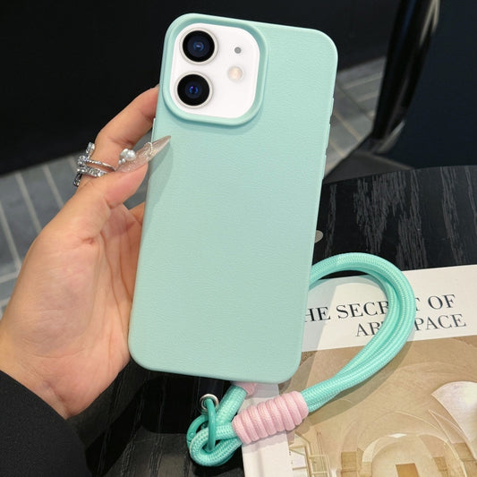 Leather Texture TPU Full Coverage Phone Case with Lanyard, For iPhone 11, For iPhone 11 Pro, For iPhone X / XS, For iPhone XR