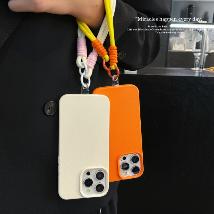 Leather Texture TPU Full Coverage Phone Case with Lanyard, For iPhone XS Max