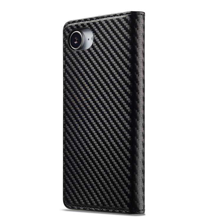LC.IMEEKE Carbon Fiber Leather Phone Case, For iPhone 17 Pro Max, For iPhone 17 Pro, For iPhone 17, For iPhone 17 Air, For iPhone 16e, For iPhone 16 Pro Max, For iPhone 16 Pro, For iPhone 16 Plus, For iPhone 16