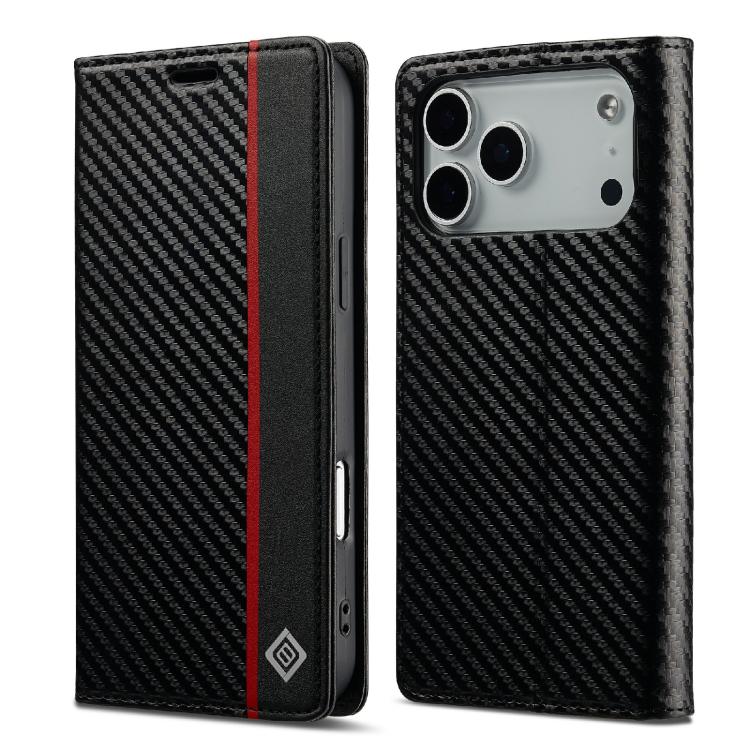 LC.IMEEKE Carbon Fiber Leather Phone Case, For iPhone 17 Pro Max, For iPhone 17 Pro, For iPhone 17, For iPhone 17 Air, For iPhone 16e, For iPhone 16 Pro Max, For iPhone 16 Pro, For iPhone 16 Plus, For iPhone 16