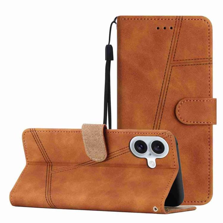 Skin-feel Stitching Leather Phone Case, For iPhone 17 Pro Max, For iPhone 17 Pro, For iPhone 17, For iPhone 17 Air