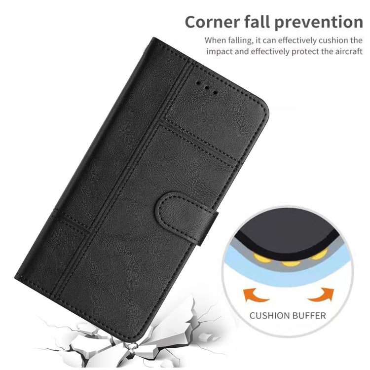 Cowhide Texture Stitching Leather Phone Case, For iPhone 16 Pro Max, For iPhone 16 Pro, For iPhone 16 Plus, For iPhone 16
