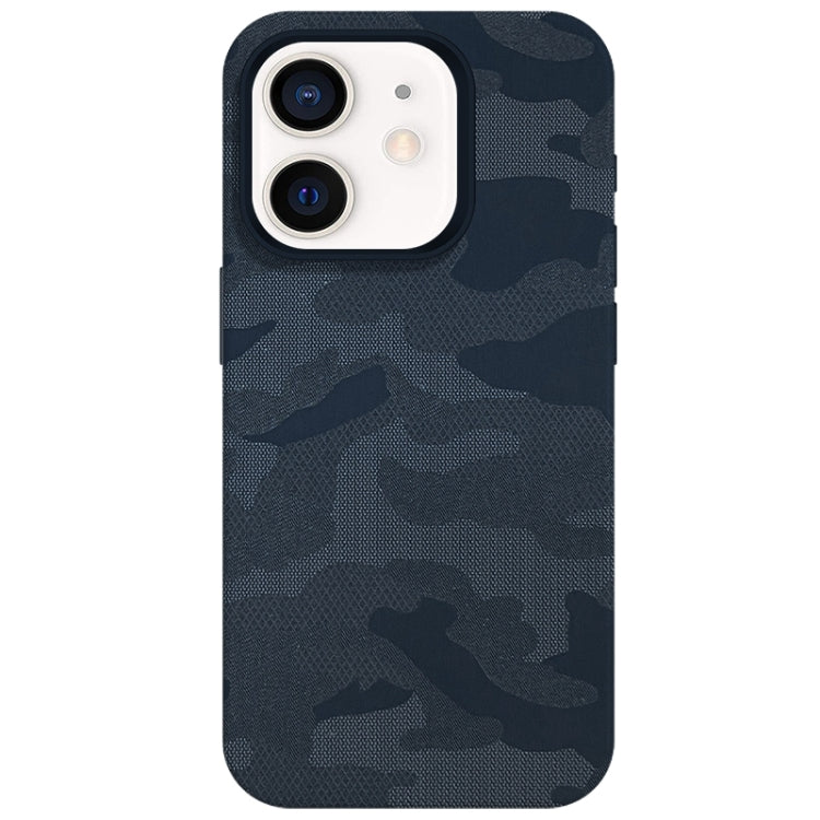 Camouflage Ice Feel Texture MagSafe PU Hybrid PC Phone Case, For iPhone 13, For iPhone 12