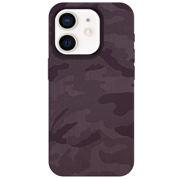 Camouflage Ice Feel Texture MagSafe PU Hybrid PC Phone Case, For iPhone 13, For iPhone 12