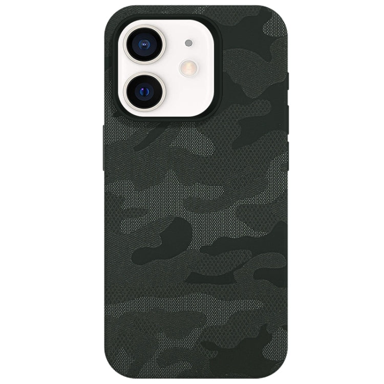 Camouflage Ice Feel Texture MagSafe PU Hybrid PC Phone Case, For iPhone 13, For iPhone 12