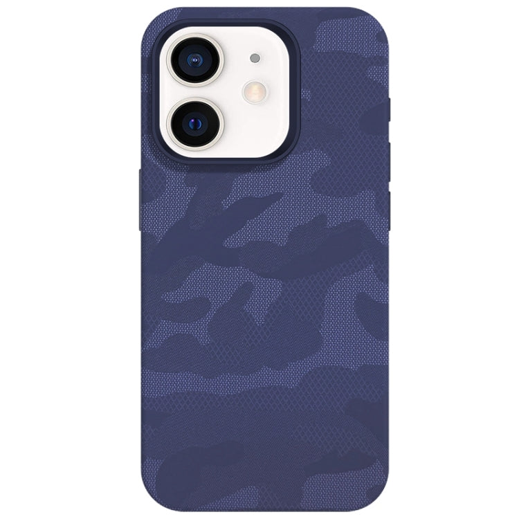 Camouflage Ice Feel Texture MagSafe PU Hybrid PC Phone Case, For iPhone 13, For iPhone 12
