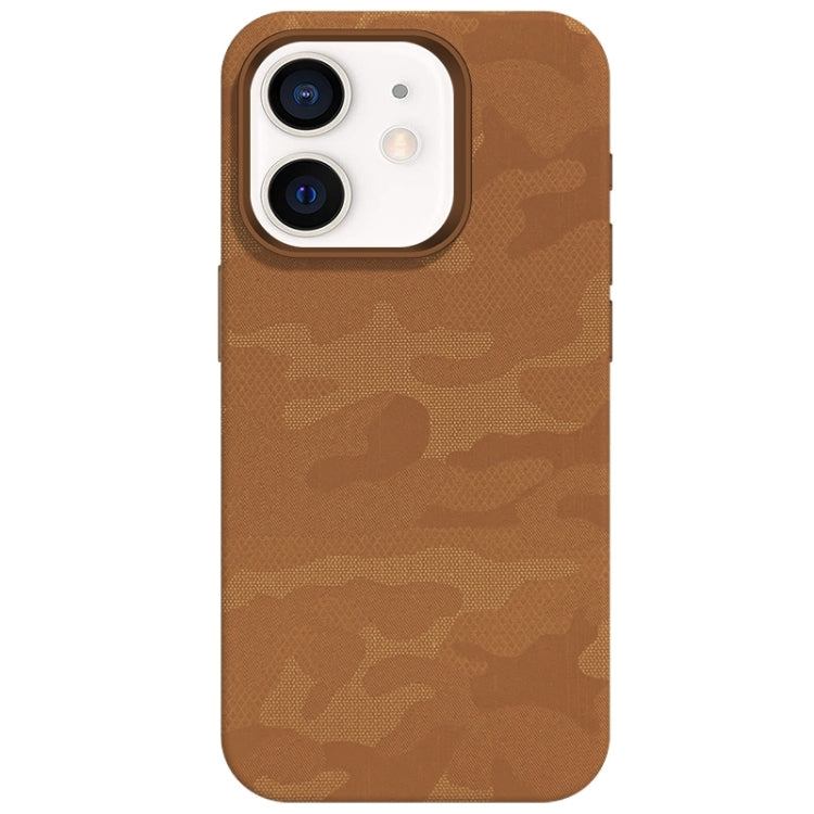 Camouflage Ice Feel Texture MagSafe PU Hybrid PC Phone Case, For iPhone 13, For iPhone 12