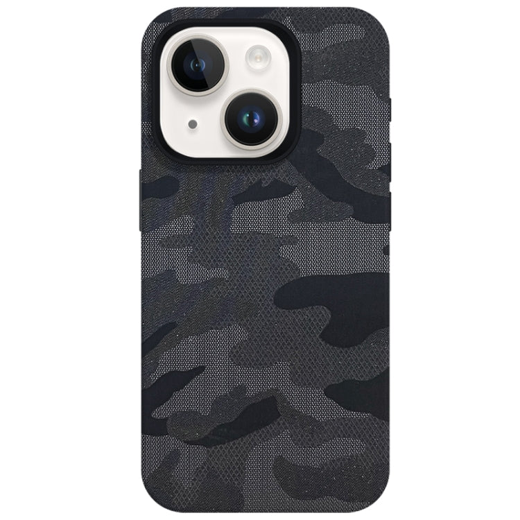 Camouflage Ice Feel Texture MagSafe PU Hybrid PC Phone Case, For iPhone 13, For iPhone 12