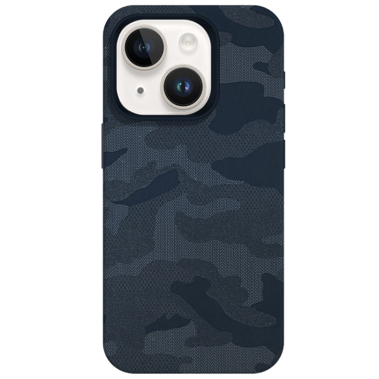 Camouflage Ice Feel Texture MagSafe PU Hybrid PC Phone Case, For iPhone 13, For iPhone 12