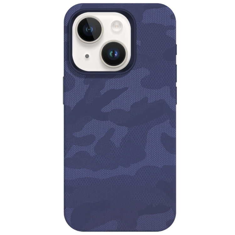 Camouflage Ice Feel Texture MagSafe PU Hybrid PC Phone Case, For iPhone 13, For iPhone 12
