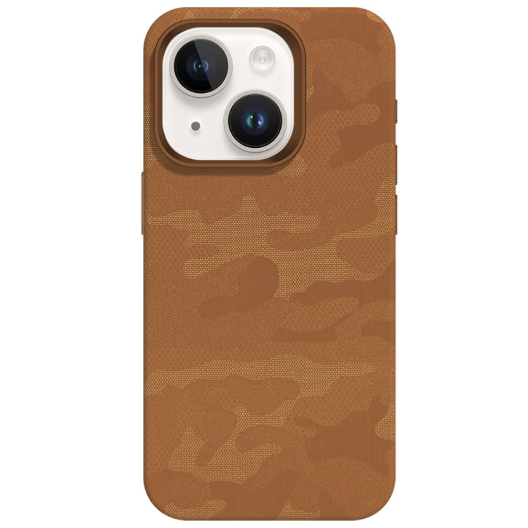 Camouflage Ice Feel Texture MagSafe PU Hybrid PC Phone Case, For iPhone 13, For iPhone 12