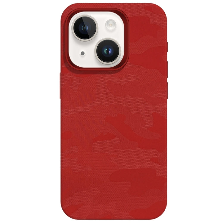 Camouflage Ice Feel Texture MagSafe PU Hybrid PC Phone Case, For iPhone 13, For iPhone 12