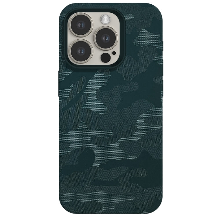 Camouflage Ice Feel Texture MagSafe PU Hybrid PC Phone Case, For iPhone 14 Pro, For iPhone 14 Pro Max