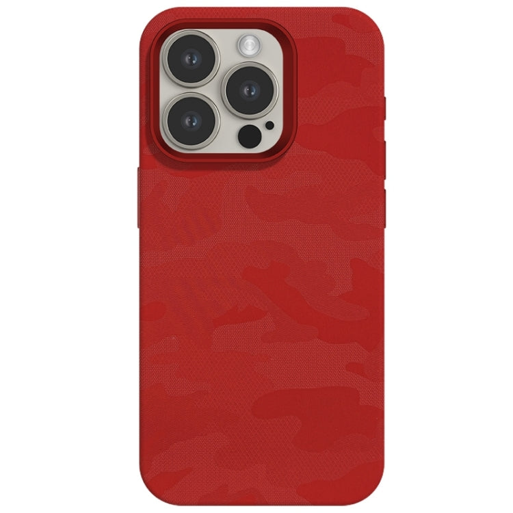 Camouflage Ice Feel Texture MagSafe PU Hybrid PC Phone Case, For iPhone 14 Pro, For iPhone 14 Pro Max