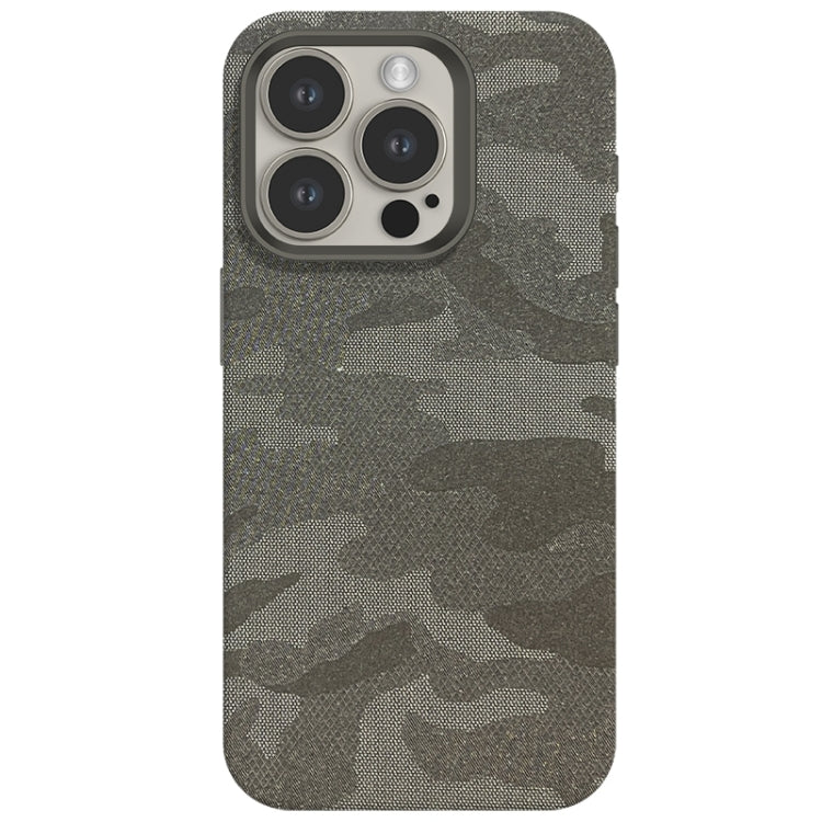 Camouflage Ice Feel Texture MagSafe PU Hybrid PC Phone Case, For iPhone 14 Pro, For iPhone 14 Pro Max
