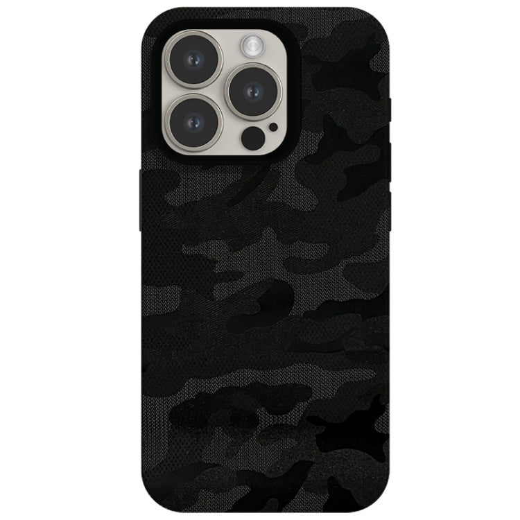 Camouflage Ice Feel Texture MagSafe PU Hybrid PC Phone Case, For iPhone 15 Pro Max, For iPhone 15 Pro