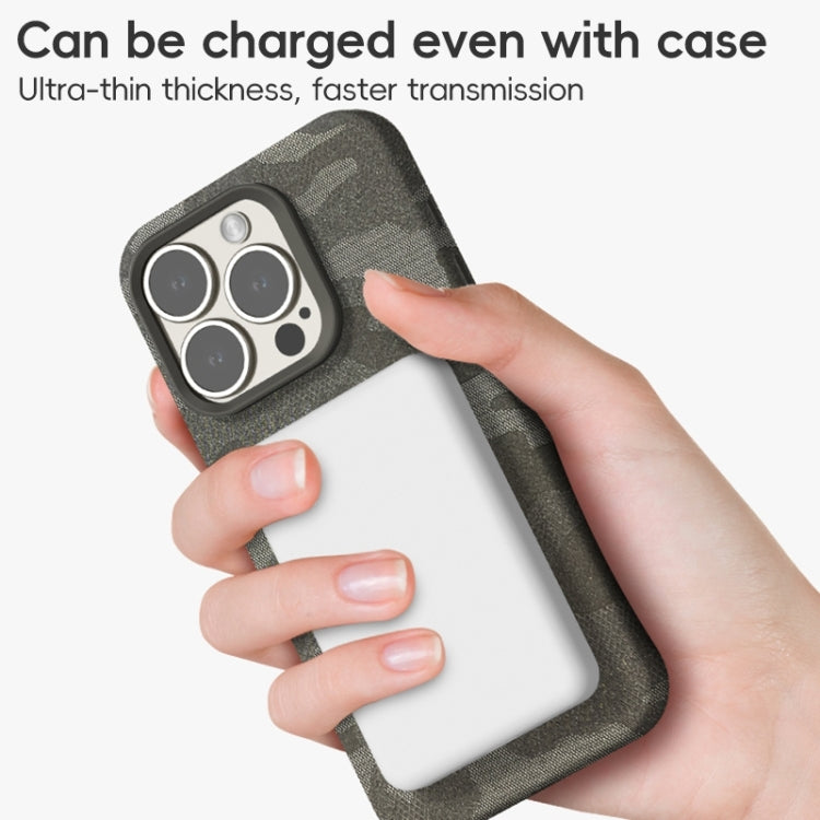 Camouflage Ice Feel Texture MagSafe PU Hybrid PC Phone Case, For iPhone 13 Pro Max, For iPhone 13 Pro