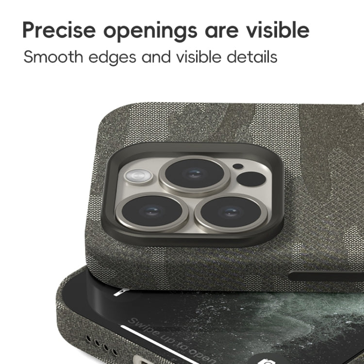 Camouflage Ice Feel Texture MagSafe PU Hybrid PC Phone Case, For iPhone 13 Pro Max, For iPhone 13 Pro