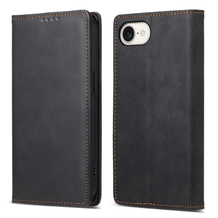 Business Solid Color Magnetic RFID Leather Phone Case, For iPhone 17 Pro Max, For iPhone 17 Pro, For iPhone 17, For iPhone 17 Air