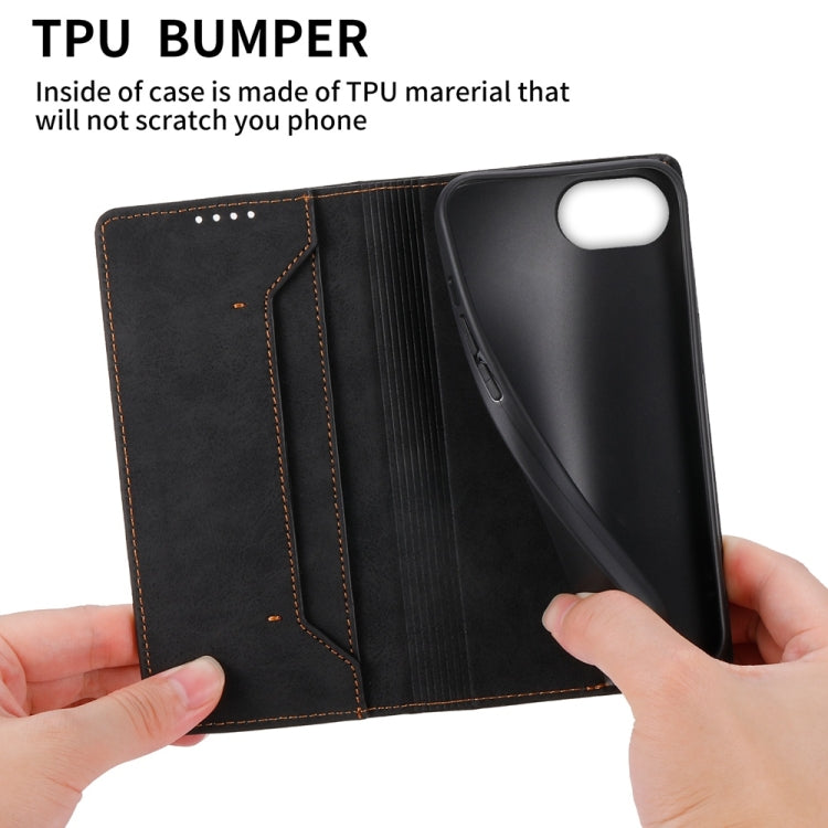 Business Solid Color Magnetic RFID Leather Phone Case, For iPhone 17 Pro Max, For iPhone 17 Pro, For iPhone 17, For iPhone 17 Air