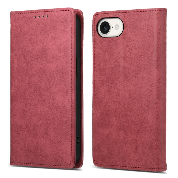 Business Solid Color Magnetic RFID Leather Phone Case, For iPhone 17 Pro Max, For iPhone 17 Pro, For iPhone 17, For iPhone 17 Air