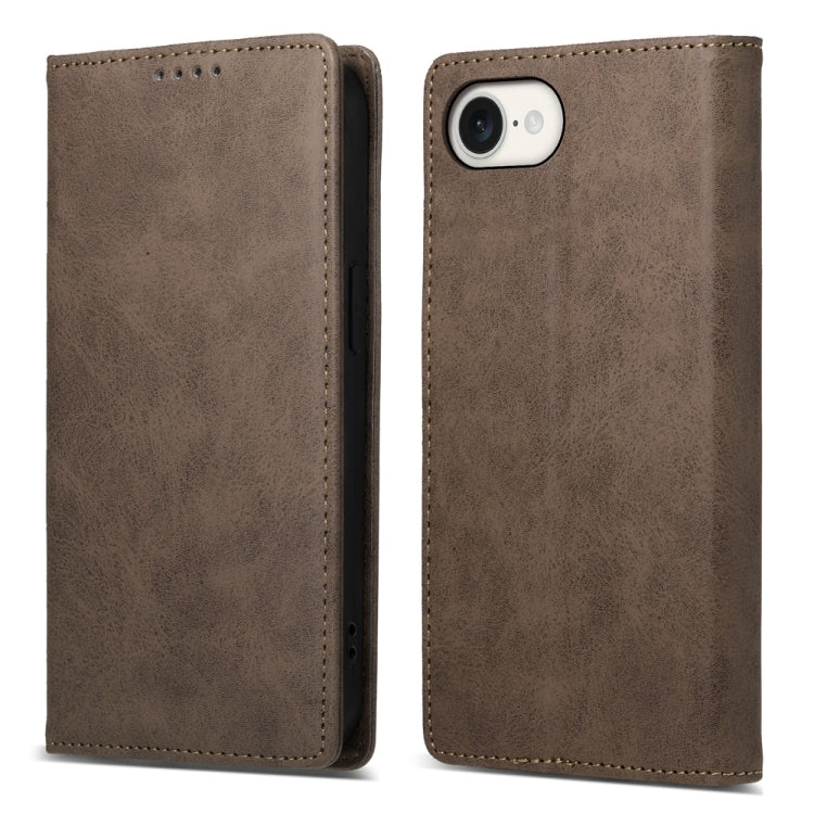 Business Solid Color Magnetic RFID Leather Phone Case, For iPhone 17 Pro Max, For iPhone 17 Pro, For iPhone 17, For iPhone 17 Air