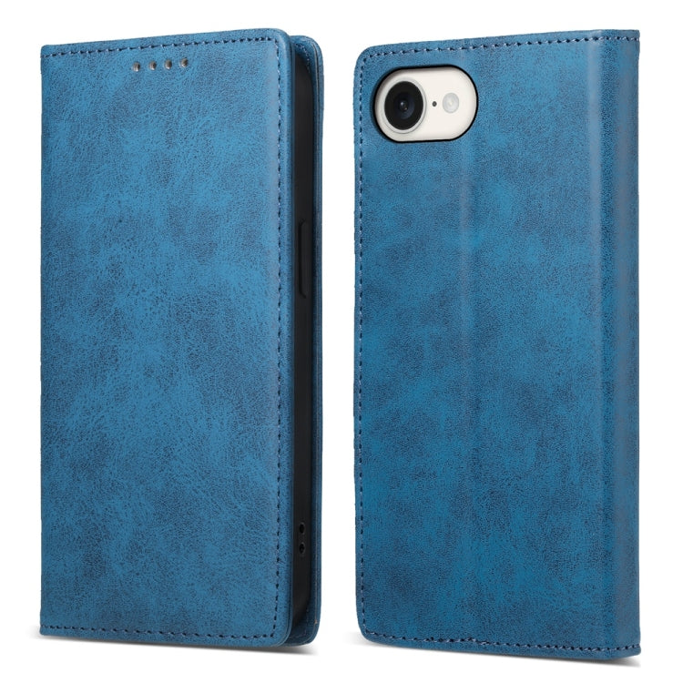 Business Solid Color Magnetic RFID Leather Phone Case, For iPhone 17 Pro Max, For iPhone 17 Pro, For iPhone 17, For iPhone 17 Air