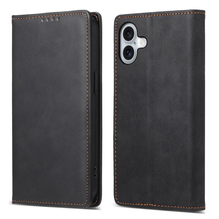 Business Solid Color Magnetic RFID Leather Phone Case, For iPhone 17 Pro Max, For iPhone 17 Pro, For iPhone 17, For iPhone 17 Air
