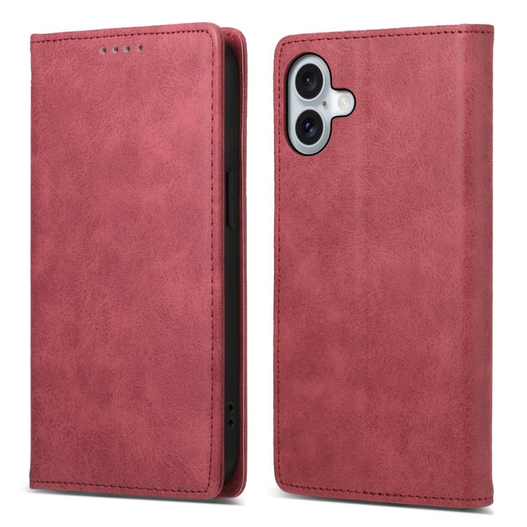 Business Solid Color Magnetic RFID Leather Phone Case, For iPhone 17 Pro Max, For iPhone 17 Pro, For iPhone 17, For iPhone 17 Air