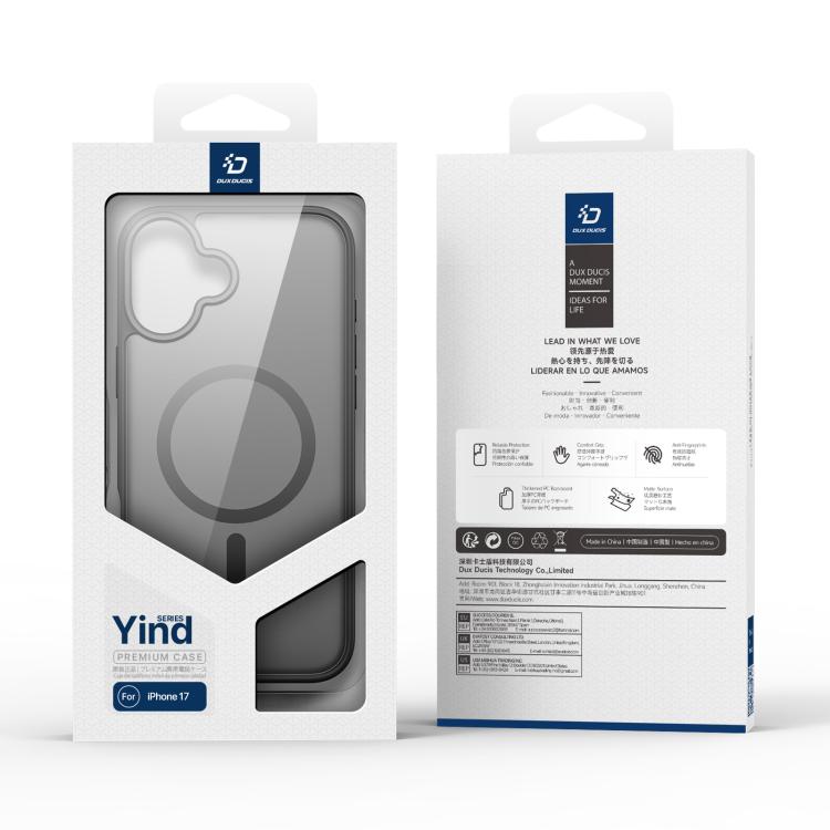 DUX DUCIS Yind Series MagSafe TPU Hybrid PC Phone Case, For iPhone 17 Pro Max, For iPhone 17 Pro, For iPhone 17, For iPhone 17 Air, For iPhone 16 Pro Max, For iPhone 16 Pro, For iPhone 16 Plus, For iPhone 16, For iPhone 15 Pro Max, For iPhone 15 Pro...