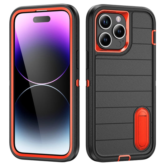 Defender Gen2 Rugged PC + Silicone Phone Case with Holder, For iPhone 14 Pro, For iPhone 14 Pro Max, For iPhone 13 Pro Max