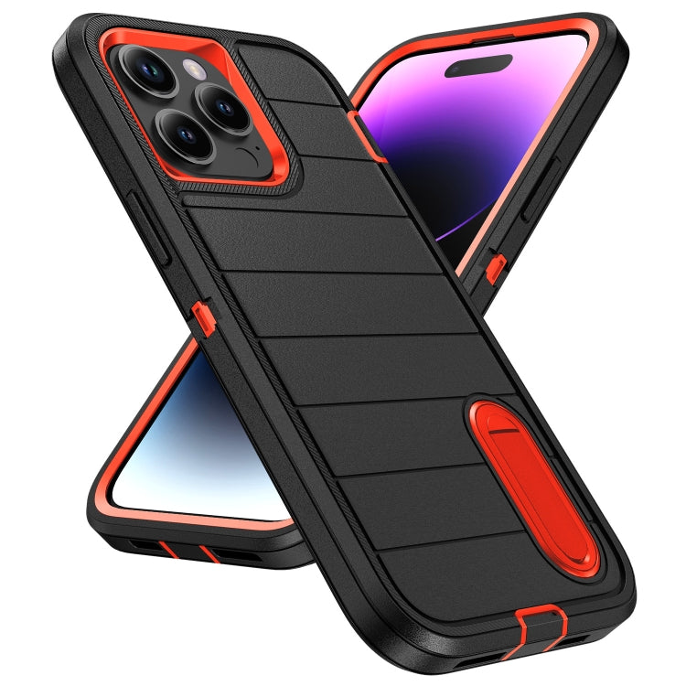 Defender Gen2 Rugged PC + Silicone Phone Case with Holder, For iPhone 14 Pro, For iPhone 14 Pro Max, For iPhone 13 Pro Max