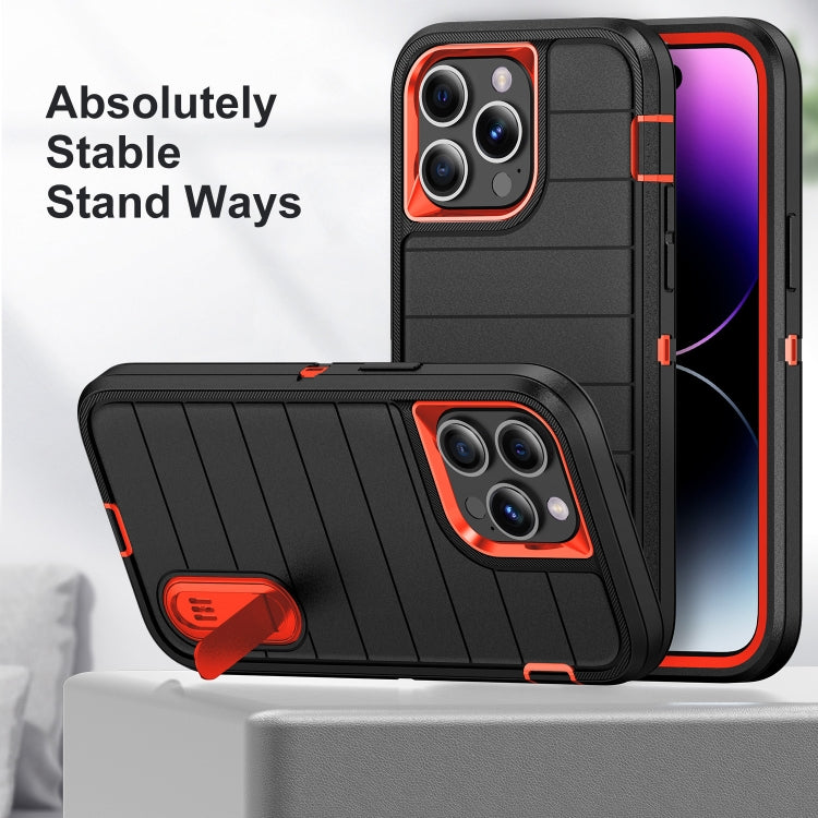 Defender Gen2 Rugged PC + Silicone Phone Case with Holder, For iPhone 14 Pro, For iPhone 14 Pro Max, For iPhone 13 Pro Max