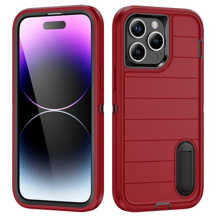 Defender Gen2 Rugged PC + Silicone Phone Case with Holder, For iPhone 14 Pro, For iPhone 14 Pro Max, For iPhone 13 Pro Max