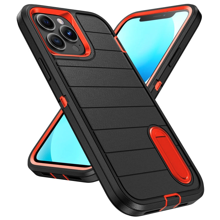 Defender Gen2 Rugged PC + Silicone Phone Case with Holder, For iPhone 13 Pro, For iPhone 13, For iPhone 12