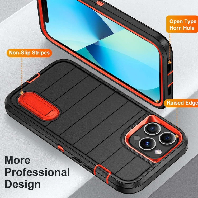 Defender Gen2 Rugged PC + Silicone Phone Case with Holder, For iPhone 13 Pro, For iPhone 13, For iPhone 12