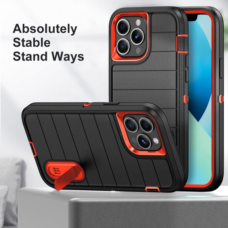 Defender Gen2 Rugged PC + Silicone Phone Case with Holder, For iPhone 13 Pro, For iPhone 13, For iPhone 12