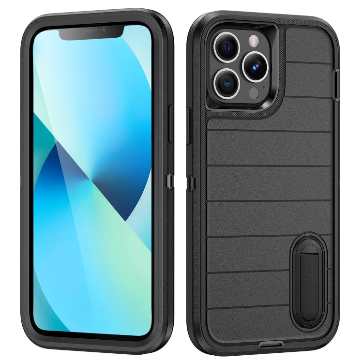 Defender Gen2 Rugged PC + Silicone Phone Case with Holder, For iPhone 13 Pro, For iPhone 13, For iPhone 12