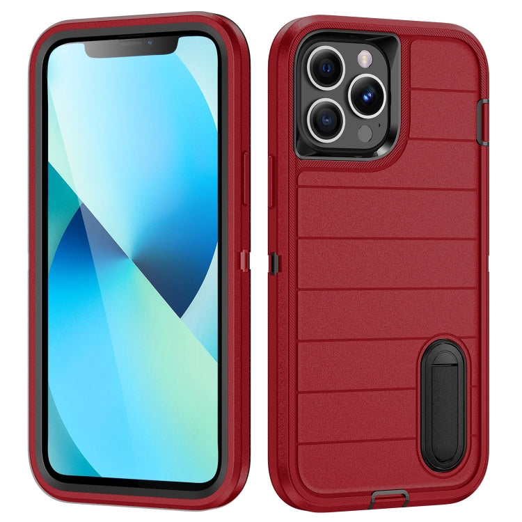 Defender Gen2 Rugged PC + Silicone Phone Case with Holder, For iPhone 13 Pro, For iPhone 13, For iPhone 12