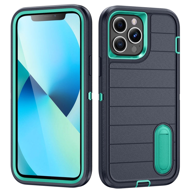 Defender Gen2 Rugged PC + Silicone Phone Case with Holder, For iPhone 13 Pro, For iPhone 13, For iPhone 12