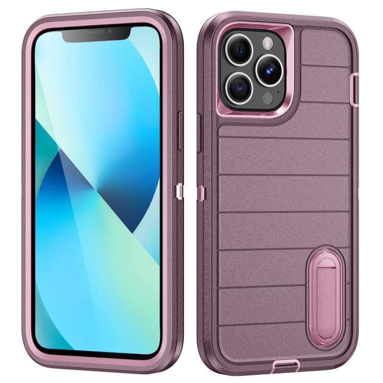 Defender Gen2 Rugged PC + Silicone Phone Case with Holder, For iPhone 13 Pro, For iPhone 13, For iPhone 12