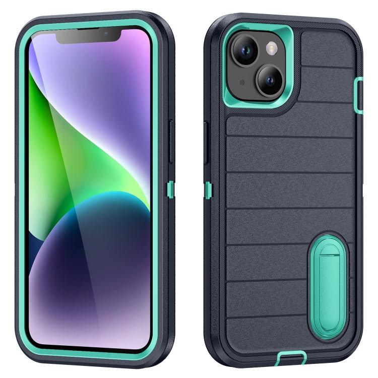 Defender Gen2 Rugged PC + Silicone Phone Case with Holder, For iPhone 13 Pro, For iPhone 13, For iPhone 12